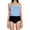 Sky Blue, variant on LUOGENLI Women Strapless Bandeau Top Stretchy Slim‑Fit Tube‑Top Basic Sleeveless Inner Layering & Outer Wear Tops Blue L