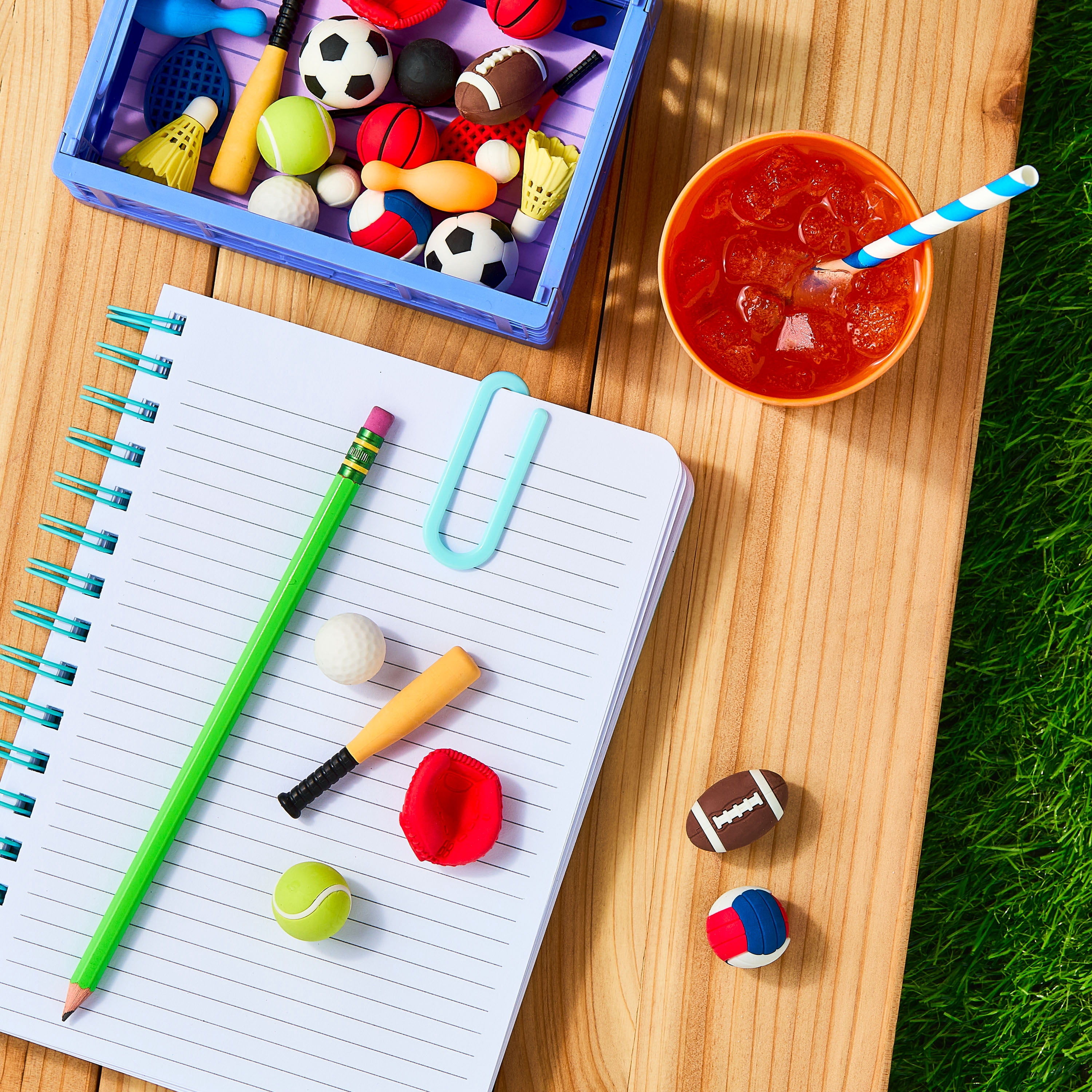 Pen+Gear Eraser Pals, Sports, 25 Count