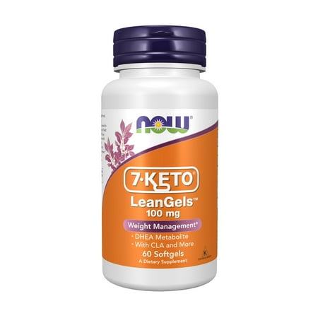 NOW Supplements, 7-Keto LeanGels 100 mg with CLA, Green Tea Extract, Acetyl-L-Carnitine and Rhodiola Extract, 60 Softgels
