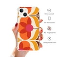 thumbnail image 2 of 70s Flowers Case Compatible with iPhone 14,Aesthetic Art Design TPU Bumper Cover Case, 2 of 6