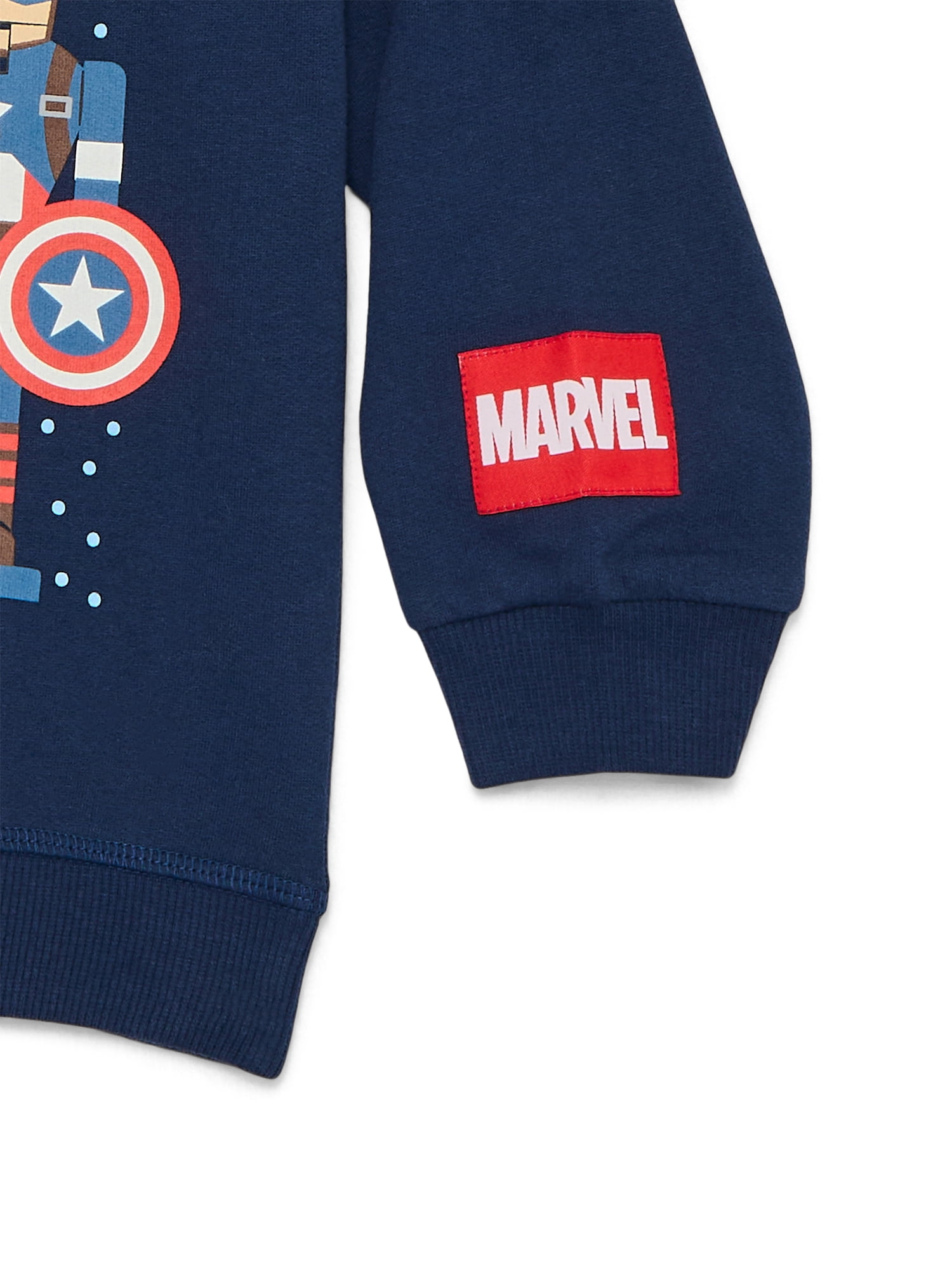 Marvel Toddlers' Graphic Crewneck Sweatshirt with Long Sleeves, Sizes 12M-5T