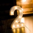 thumbnail image 3 of Homeer Decorative Light Decorative Lamp Digital Number Light Decorative Light - Glowing Plastic LED Marquee Light Up Letter GRAD 2023 Graduation Party Decor, 3 of 7