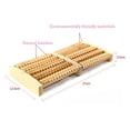 thumbnail image 3 of Natural Wooden Five-row Foot Massager Foot Massager Massage Wheel, 3 of 4
