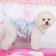 thumbnail image 4 of Fashion Puppy Clothes - Party Dress Up Printed Breathable Shirt - Summer Dog Princess Dress - for Female Dogs, 4 of 8