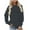 Dark Gray, variant on IROINNID Women Leaf Printed Round Neck Casual Sporty Long Sleeved Sweatshirt Top Soft Warm Winter Loose Fit Hoodie Everyday Wear Office Outing(Black,M)