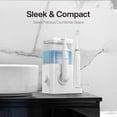 thumbnail image 4 of AquaSonic Home Dental Center PRO - Electric Power Toothbrush & Water Flosser, Black Series Pro+Oral Irrigator – ADA Approved (White), 4 of 6