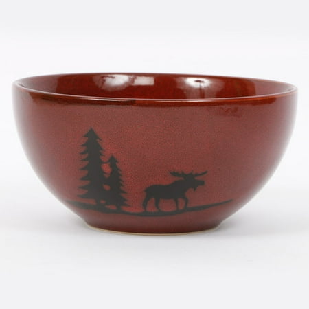 Moose Stoneware - DEI Woodland River Moose Stoneware Bowl