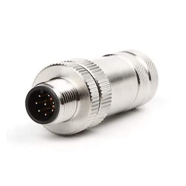 Scienceny Conector de aviación Aislante 2A 30V IP67 Panel de procesamiento electrónico a prueba de agua Conectores circulares de aleación de 8 núcleos Herramientas eléctricas Männlich Scienceny TO008302-02