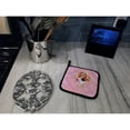 thumbnail image 4 of Carolines Treasures CK4116PTHD Basset Hound Pink Flowers Pair of Pot Holders 7.5HX7.5W multicolor, 4 of 4