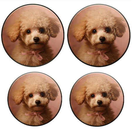 

Bahomeck Electric Stove Burner Covers Set Of 4 Charming Portrait Of Adorable Poodle Puppy Metal Gas Stove Burner Covers Protecting Gas Stoves 8 Inch And 10 Inch
