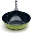 thumbnail image 4 of 12" Green Ceramic Wok by Ozeri, with Smooth Ceramic Non-Stick Coating (100% and Free), 4 of 7