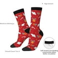 thumbnail image 6 of Colorful Unisex Novelty Pattern Crew Socks Calf Length Athletic Socks for Men Women, 6 of 8