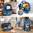 thumbnail image 5 of Yspwyqan Boys Shark Backpack Set, 17" Large Capacity Cartoon Backpack Set for Kids with Lunch Bag, Pencil Case, Water Bottle Bag for Boys, Back to School Supplies for Elementary Middle School, 5 of 7