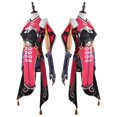 thumbnail image 4 of Disfraz de juego Beidou para mujer, traje de Cosplay de Genshin Impact Beidou, negro y rojo, vestido de Halloween, capa, conjunto completo, 4 of 4