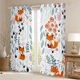 thumbnail image 2 of Homewish Cartoon Fox Black Out Curtains for Preppy Children Kids,Dreamy Princess Curtains Pack of 2 (42x63 Each),Kawaii Animal Bedroom Curtains,Luxury Bedroom Decor, 2 of 6