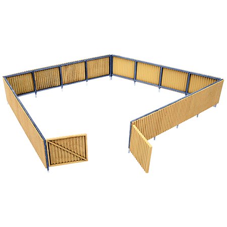 Walthers Cornerstone HO Scale Building/Structure Kit Corrugated Fence