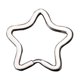 thumbnail image 2 of Pack of 30 Star Shaped Metal Split Rings Ideal for Key Rings, 2 of 5