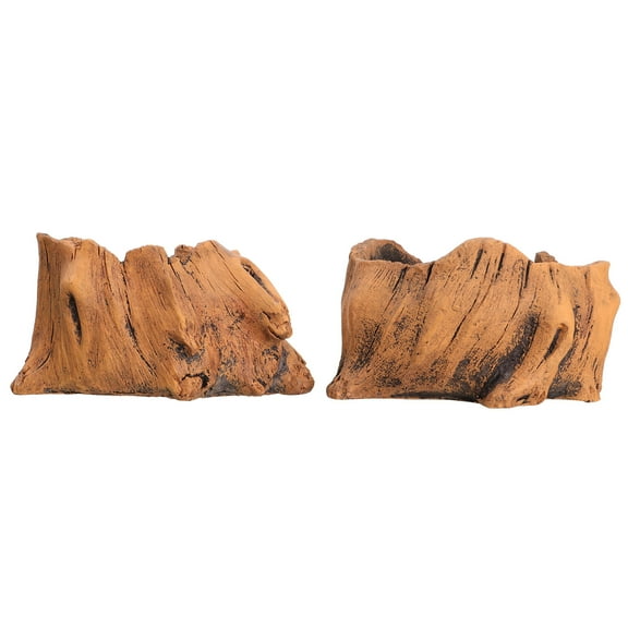 2 Pcs Raised Garden Bed Plants Flowerpot Cement Material Unique