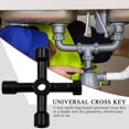 thumbnail image 5 of Llaves de caja eléctrica, llaves de purga de radiador, llaves de medidor de gas, llave de utilidad multifunción de 4 vías, Mu Kuyhfg Bienvenido a Kuyhfg, 5 of 5