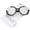 Black / Silver Mirror, variant on zeroUV - Women's Semi-Rimless Teardrop Colored Mirror Lens Oversize Sunglasses 53mm - 53mm