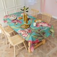 thumbnail image 5 of Pioneer Flower Floral Print Pattern Rectangle Tablecloth 60"x102",Waterproof Polyester Rectangle Table Cloth, Wipeable Spillproof Polyester Tablecloth for Dining, Camping, Indoor and Outdoor, 5 of 6