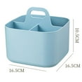thumbnail image 4 of Stackable Multipurpose Basket Organizer with Handle - Perfect for Home & Office Light Blue, 4 of 9