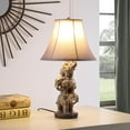 thumbnail image 4 of 21" In Wildlife 3 Stacked Elephants Polyresin Table Lamp, 4 of 4