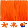 thumbnail image 1 of Iooleem 200 limpiadores de tuberías de color naranja, tallos de chenilla, limpiadores de tuberías para manualidades, limpiadores de tuberías, manualidades, suministros de arte y manualidades., 1 of 5