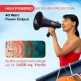 thumbnail image 2 of Altavoz megáfono Pyle PA Bullhorn con sirena de 1000 yardas, 2 of 7