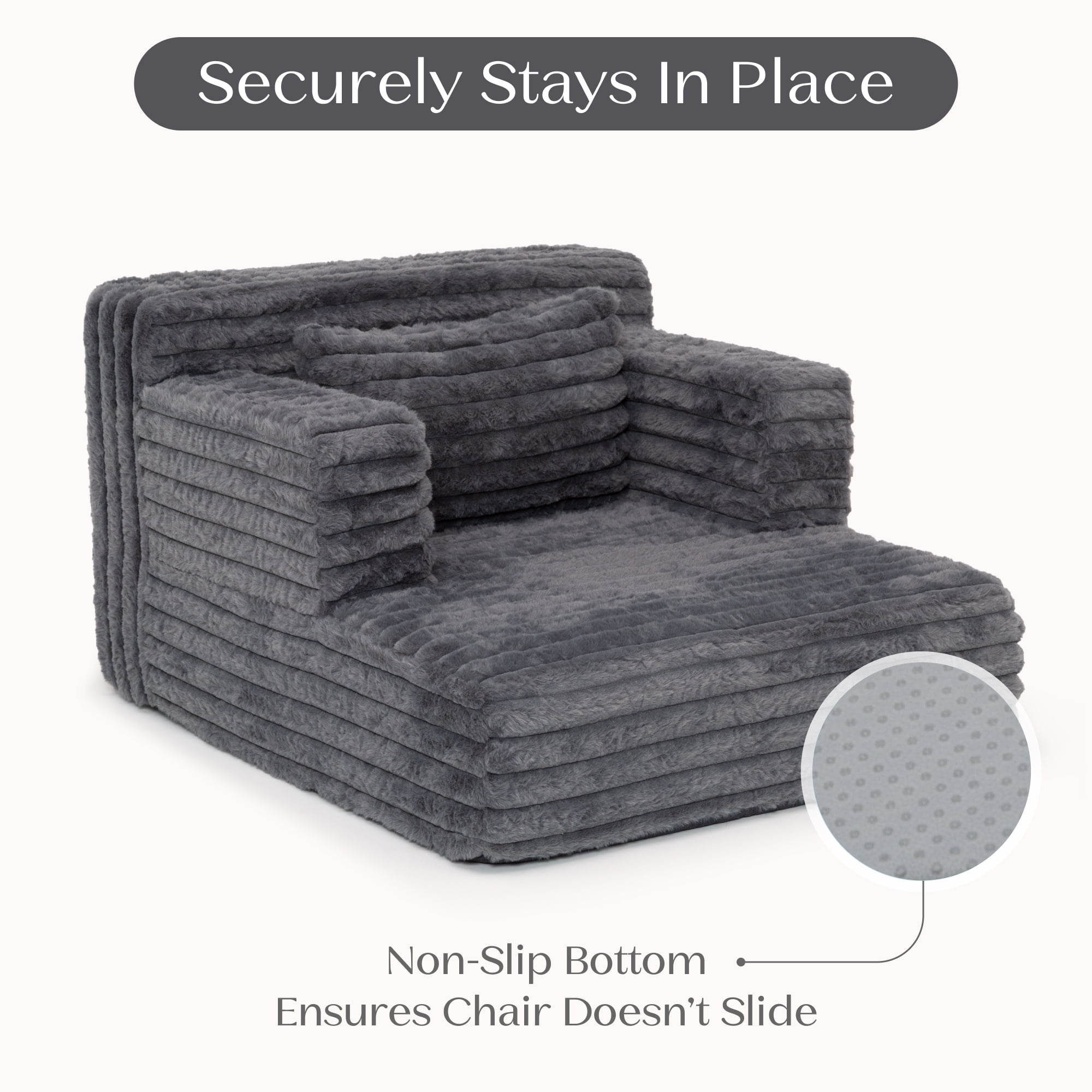 Delta Children Cozee Chaise Bedtime Lounger Chair, Midnight