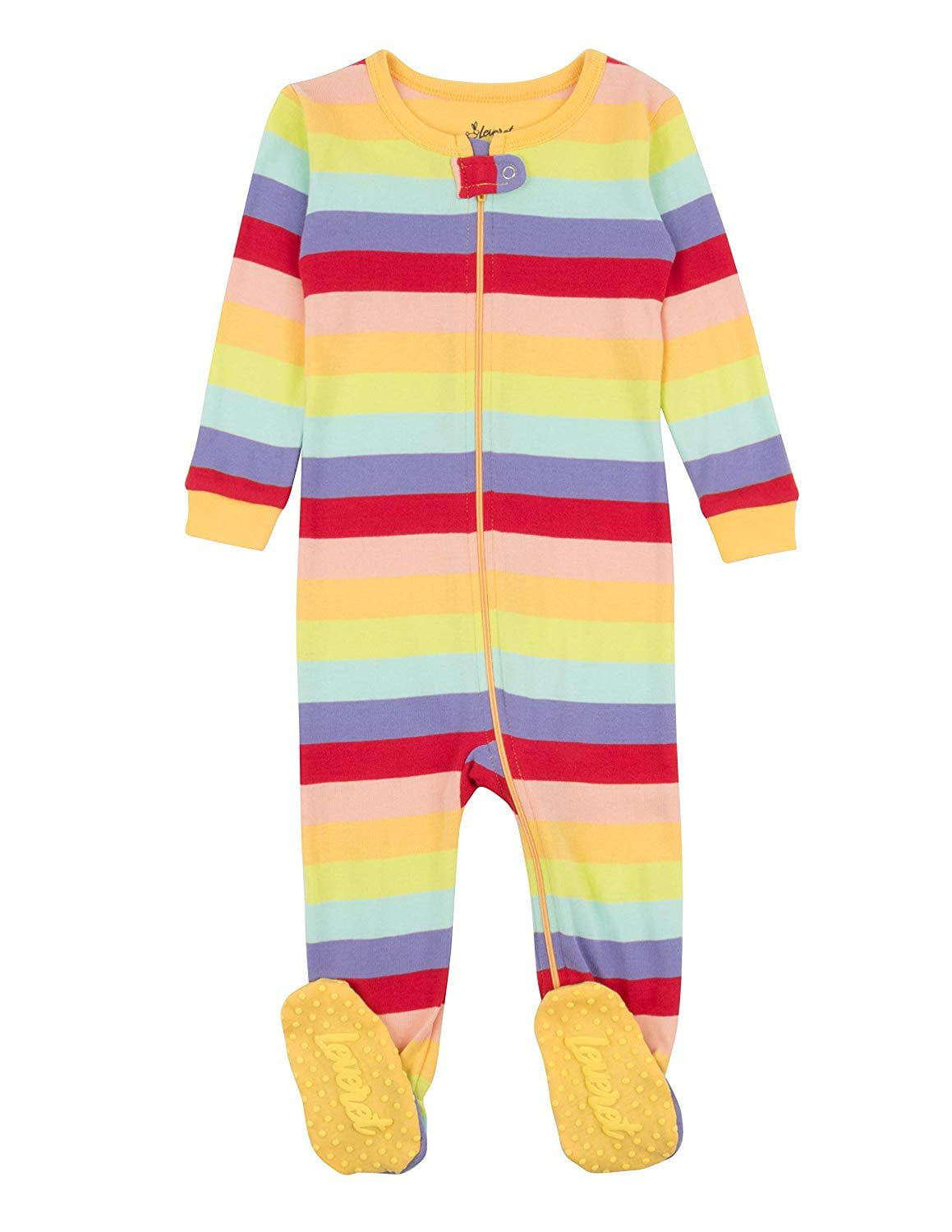 Leveret - Leveret Striped Baby Girls Footed Pajamas Sleeper 100% Cotton ...