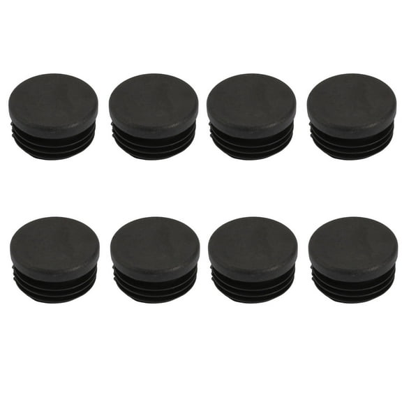 8 Pcs Chair Table Leg Plastic Cap Round Tube Insert Fit 35mm Pipe Outer Dia