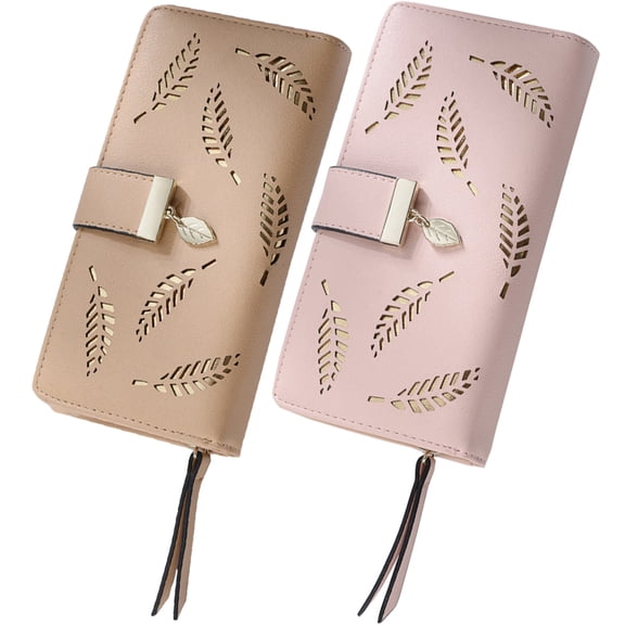 Milisten 2Pcs Large Capacity Womens Wallet for Business Travel and Office Use