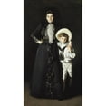 thumbnail image 2 of John Singer Sargent 12x18 Black Ornate Wood Framed Double Matted Museum Art Print Titled - Portrait of Mrs. Edward L. Davis and Her Son, Livingston Davis (1890), 2 of 5