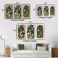 thumbnail image 4 of Designart "Vintage Amanita Muscaria Mushrooms I" Landscape Forest Framed Wall Art Set Of 3 - Cream Forest Frame Gallery Set For Office Decor, 4 of 6