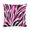 Pattern, variant on Pillowcases Pink And Black Zebra Print Decorative Throw Pillow Covers Animal Print Outside Pillows Pillows for Couch Sofa Patio Furniture Home Decor 16"x16"