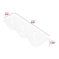 thumbnail image 6 of Smarty Clear Rectangular Mini 3-Hole Disposable Plastic Dessert Bowls 240ct, 6 of 6