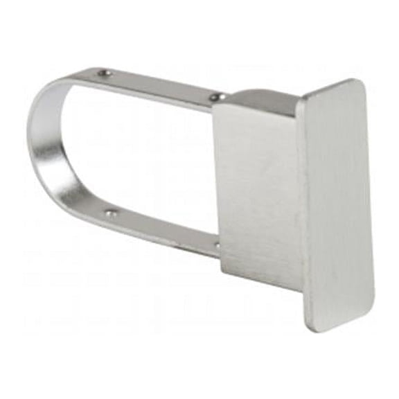 Econoco - EC5-SC - Extended Satin Chrome Endcap for 1/2" x 1-1/2" Rectangular Hangrail - Sold in Pack of 100