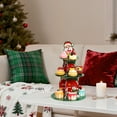 thumbnail image 6 of Horivan Christmas Cupcake Stand 3 Tier Dessert Tower Display with Food Safe BOPP Coating Sturdy Cardboard for Holiday Party Wedding Birthday Decoration Centerpiece, 6 of 6
