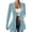 a01Light Blue, variant on Yyeselk Women Open Front Velour Cardigan Coat Long Sleeve Button Down Tunic Blazer Cardigans Slim Fit Trendy Elegant Outerwear Black L