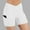 Yoga Pants-A342White, variant on LEKWK Short Leggings for Women High Waist Crossover V Waist Pockets Yoga Leggings Pockets Tummy Control Athletic Leggings Gym Running Workout Bottoms