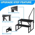 Portable Foldable Rv Steps UniteAP RV Steps with Handrail, 2-Step Portable Outdoor Ladder for 5th ...