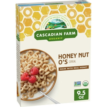 Cascadian Farm Organic Honey Nut O's Cereal, 9.5 oz.