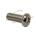 thumbnail image 2 of FixtureDisplays® Vis à Tête Ron Phillips M4x10mm 20PK 15165, 2 of 4