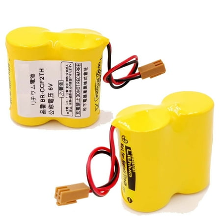 2pcs BR-CCF2TH Battery with Plug 6V 5000mah PLC Li-ion Batteries US stock