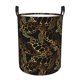 thumbnail image 1 of Balery Sea Turtle With Ocean Cesta de ropa redonda con asas, impermeable, independiente, para ropa, juguetes, dormitorio y familia-Small, 1 of 6