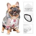 thumbnail image 3 of Fotbe Gnome With Love Letter Sudadera con Estampado para Perros Pequeños – Suéter con Capucha para Mascotas, Tela Suave de Forro Polar con Bolsillo-XX-Large, 3 of 7