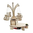 thumbnail image 4 of Silla Giratoria de Madera, Juguete de Aprendizaje, Juguete Artesanal de Madera, Rompecabezas 3D, Experimento de Física, Manualidades, Carrusel, Silla, Baoblaze sillas de carrusel, 4 of 8