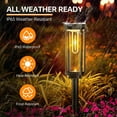 thumbnail image 5 of Bright Solar Pathway Lights Outdoor, 8 Pack Solar Powered Garden Lights Waterproof, Auto On/Off Solar Yard Lights for Lawn Patio Walkway Driveway Decor Landscape Lighting, 5 of 7