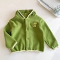 thumbnail image 6 of Bixock Toddler Girls Fleece Jackets Girls Winter Coats Kids Fleece Coat Outerwear Graphic Print Long Sleeve Hooded Button Front Thermal Fall Winter Jacket for Kids 1-6Years, 6 of 6